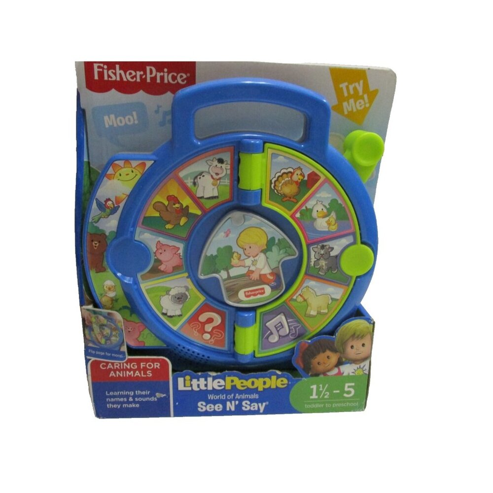 Fisher-Price Little People World of Animals See N' Say Learning Toy